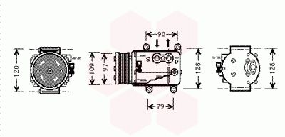 VAN WEZEL Компрессор, кондиционер 7700K026